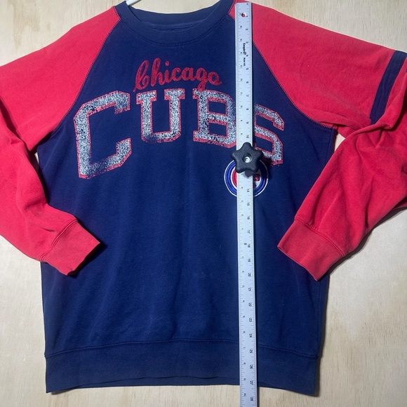 Chicago Cubs Vintage Sweatshirt Large Medium Long Sleeve Carl Banks MLB Men’s - Picture 5 of 9